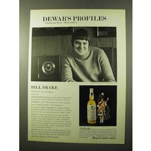 1972 Dewar's White Label Scotch Ad - Bill Drakekk
