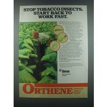 1985 Ortho Orthene Ad - Stop Tobacco Insects