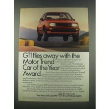 1985 Volkswagen GTI Ad - Flies Away With the Award