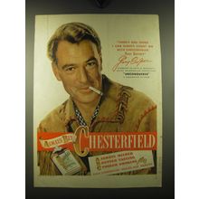 1947 Chesterfield Cigarettes Ad - Gary Cooper - There's one thing