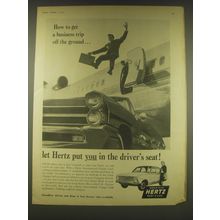 1965 Hertz Rent-a-Car Ad - How to get a business trip off the ground