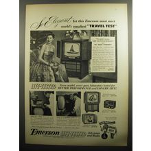 1951 Emerson Televisions Advertisement - Model 687, 693, 662 and Radio Model 652