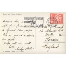 Luzern Switzerland Musik Festwuchen Handel The Messiah Postcard