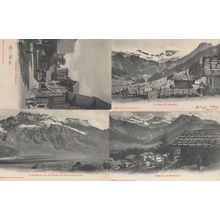Adelboden Dorfsrasse 4x Antique Switzerland Postcard s
