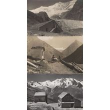 Welssmleshutte Saas Tel 3x Old Switzerland Postcard s