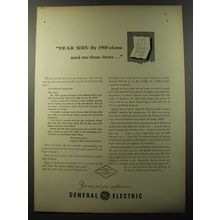 1953 General Electric Ad - Dear sirs: by 1960 please send me these items