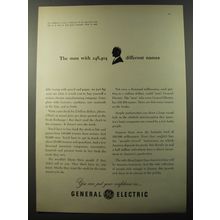 1953 General Electric Ad - The man with 248,404 different names