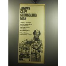 1974 Jimmy Cliff Struggling Man Album Ad - Highly rewarding