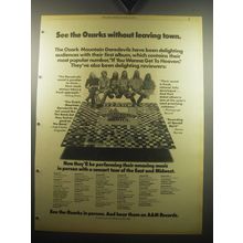 1974 The Ozark Mountain Devils Album Ad - See the Ozarks without leaving town