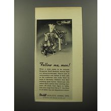 1956 Steiff Animal Toys Ad - Follow me, men