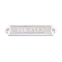 Pack Of 2] Chrome Pirates Sign 6""