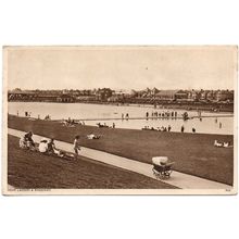 NICE PRINTED POSTCARD OF THE LAGOON & KINGSWAY HOVE SUSSEX (4240)