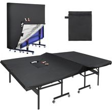Outdoor Ping Pong Table Cover Waterproof, Luxiv 420D Oxford Cloth Black Tennis T
