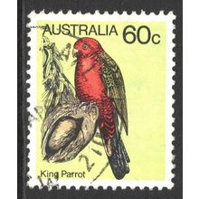 AUSTRALIA 1980: BIRDS DEFINITIVES - 60c KING PARROT USED (G6)