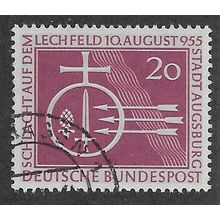 GER 1955 20pf '1000TH ANN OF BATTLE OF LECHFELD ' FINE USED (EBID63-117)