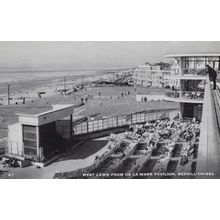 Sussex De La Warr Pavillion West Lawn Real Photo Postcard