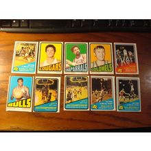 1972/73 Topps, 10-Cards, LOVE/NBA CHAMPIONSHIP ++,