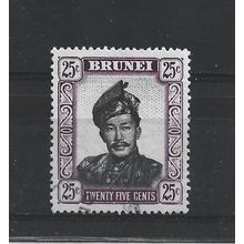 Brunei.SG109 25c Sultan Omar Ali Saifuddin.Fine Used.Aug25u