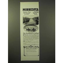 1929 Minnesota Tourism Ad - The Northland is Calling