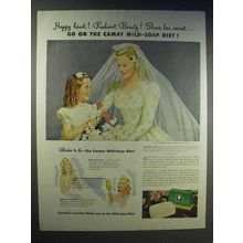 1943 Camay Soap Ad - Happy Heart Radiant Beauty!