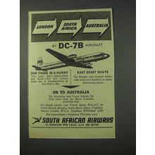 1959 South African Airways Ad - London South Africa