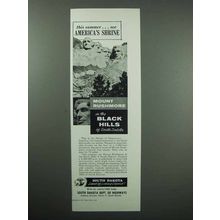 1959 South Dakota Mount Rushmore Tourism Ad