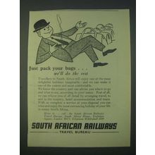 1959 South African Railways Ad - Just pack your bags we'll do the rest