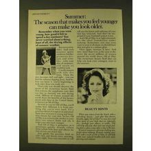 1979 Oil of Olay Ad - Season Makes You Feel Younger