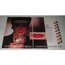 1979 Max Factor Colorfast Long Lasting Lipstick Ad