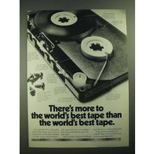 1979 Maxell Cassette Tapes Ad - More to the World's Best Tape