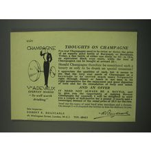 1949 Devaux Champagne Ad - Thoughts on Champagne