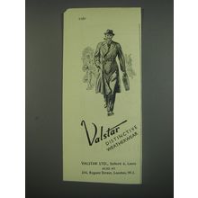 1949 Valstar Weatherwear Ad - Valstar distinctive weatherwear