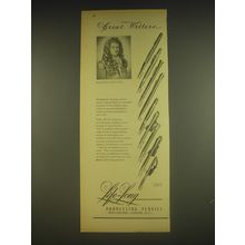 1963 Life-Long Pens Ad - Great Writers