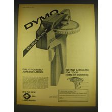 1963 Dymo M-4 Labelmaker Ad - Dial-it-yourself adhesive labels