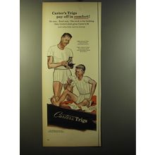 1950 Carter's Trigs Underwear Ad - Carter Trigs pay off in comfort