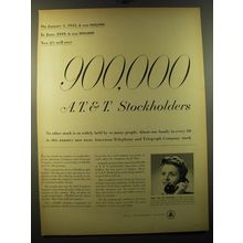 1950 Bell Telephone Ad - 900,000 AT&T Stockholders