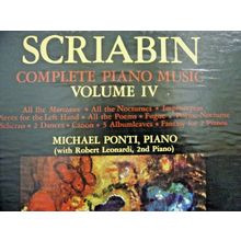 Scriabin Complete Piano Music Volume IV-Michael Ponti on Piano-1974-NM/EX Box Se