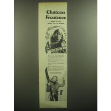 1946 Chateau Frontenac Resort Ad - Home of the short cut to skiing