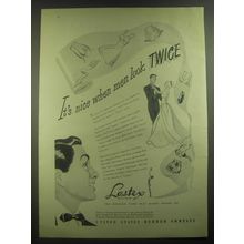 1946 United States Rubber Company Lastex Yarn Ad - It's nice when men look twice