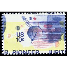 1556, Mint NH 10¢ HUGE Color Shift Space Stamp WoW - Stuart Katz