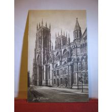 YORK MINSTER unused antique postcard F Frith & co 58667 #