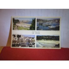 multiview, ST. IVES. CORNWALL unused vintage postcard RP by Jarrold =