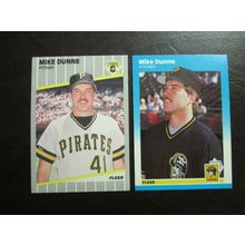 Two (2) Mike Dunne Baseball Cards - See Pictures and Description Below
