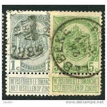 1907/1908 Michel 78+80 - #3 fine used (o)
