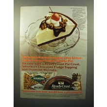 1982 Diamond Walnuts Ad - Ice Cream Sunday Pie