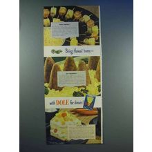 1950 Dole Pineapple Ad - Tropic Tempters