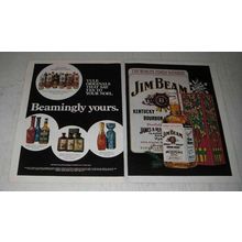1974 Jim Beam Bourbon Ad - Beamingly Yours