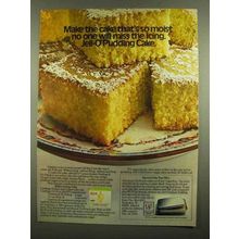 1974 Jell-O Pudding Ad - Yellow Lemon Cake Recipe