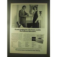 1977 American Express Ad - Hotel Preferred Alternative