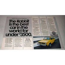 1976 Volkswagen Rabbit Ad - Best Car in The World